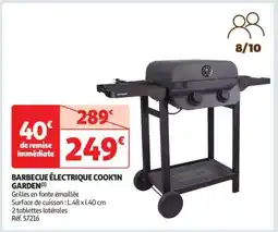 Auchan BARBECUE ÉLECTRIQUE COOK'IN GARDEN offre