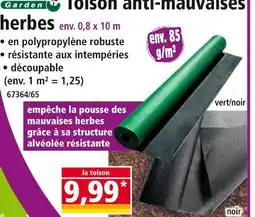 Norma Garden Toison anti-mauvaises herbes offre