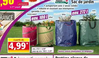 Norma POWERTEC GARDEN Sac de jardin offre