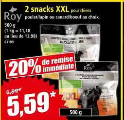Norma Roy 2 snacks XXL offre