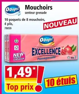Norma OOOPS! Mouchoirs offre