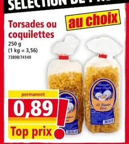 Torsades ou coquillettes