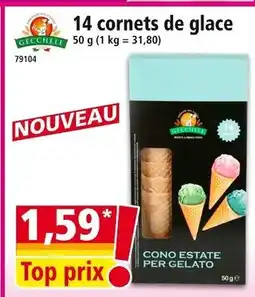 Norma Gecchele 14 cornets de glace offre