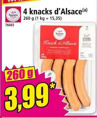 Norma Festein 4 knacks d'Alsace offre