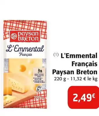 Colruyt PAYSAN BRETON L'emmental français offre
