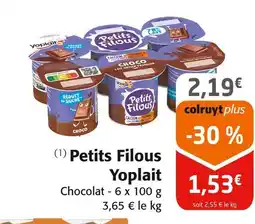 Colruyt YOPLAIT Petits filous offre