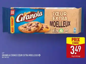 ALDI LU Granola cookie cœur extra moelleux offre
