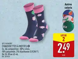 ALDI UP 2 FASHION Chaussettes à motifs offre