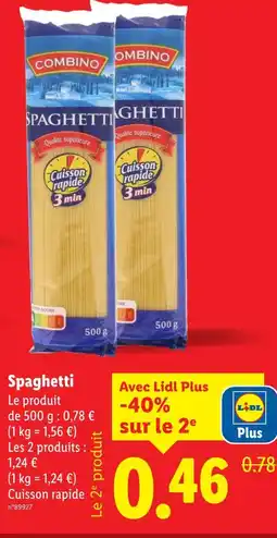 Lidl Combino Spaghetti offre