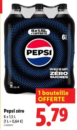 Lidl Pepsi Pepsi zéro offre