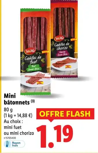 Lidl SOL & MAR Mini bâtonnets offre