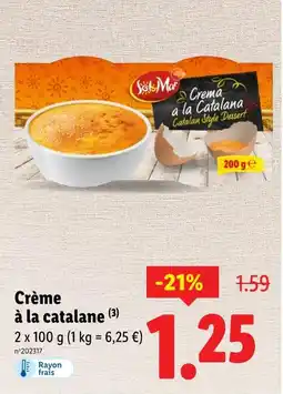 Lidl Sol & Mar Crème à la catalane offre