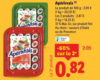 Lidl Apérivrais offre