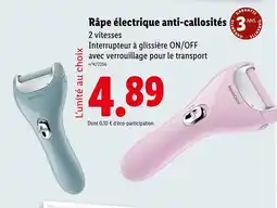 Lidl Silvercrest Râpe électrique anti-callosités offre