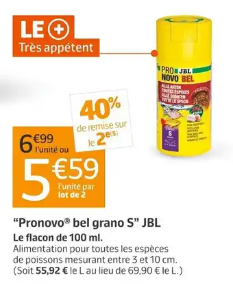 Jardiland Pronovo bel grano s jbl offre