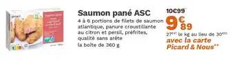 Picard Saumon pané asc offre