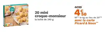 Picard 20 mini croque-monsieur offre