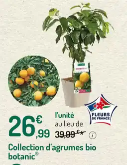 Botanic Collection d'agrumes bio botanic offre