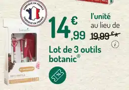 Lot de 3 outils botanic