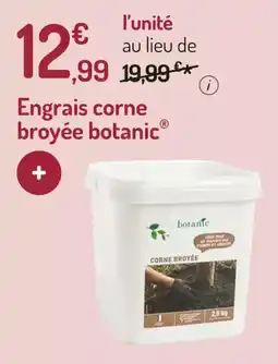 Engrais corne broyée botanic