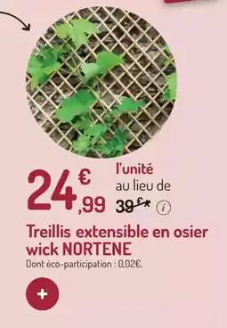 Treillis extensible en osier wick nortene