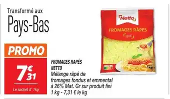 Netto Fromages rapés netto offre