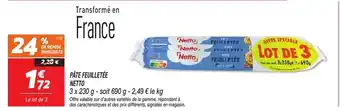 Netto Pâte feuilletée netto offre