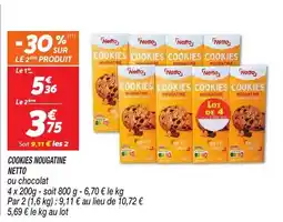 Netto Cookies nougatine netto offre