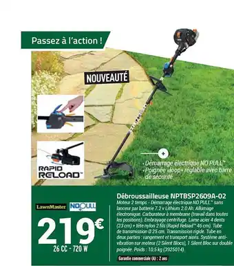 Bricorama Débroussailleuse Nptbsp2609a 02 offre