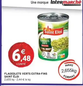 Intermarché SAINT ÉLOI Flageolets verts extra-fins offre