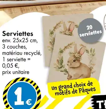 TEDi Serviettes offre