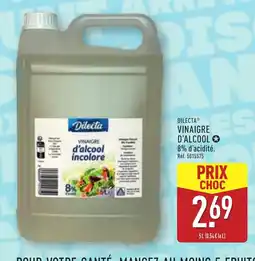 ALDI DILECTA Vinaigre d'alcool offre