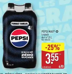 ALDI PEPSI MAX offre