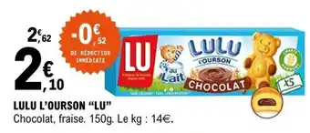 E.Leclerc Lulu L'ourson Lu offre