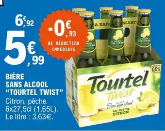 E.Leclerc BIERE SANS ALCOOL TOURTEL TWIST offre