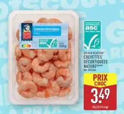 ALDI GOLDEN SEAFOOD CREVETTES DÉCORTIQUÉES NATURE offre