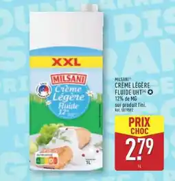ALDI MILSANI CRÈME LÉGÈRE FLUIDE UHT offre