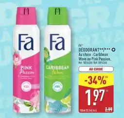 ALDI FA DÉODORANT offre