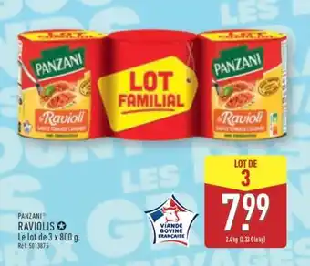 ALDI PANZANI RAVIOLIS offre