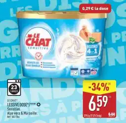 ALDI LE CHAT LESSIVE DOSE offre