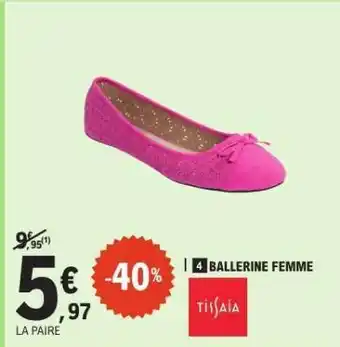 E.Leclerc Ballerine Femme offre