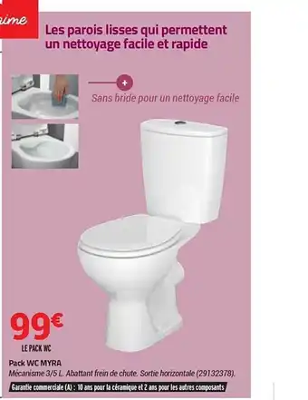Bricorama Pack Wc Myra offre