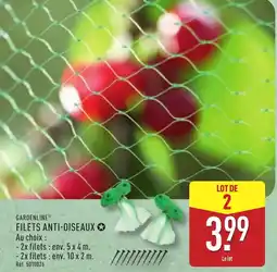 ALDI Filets anti-oiseaux offre