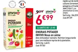RAGT Jardin & Maison Engrais potager invivo nous on sème offre