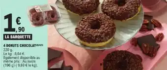 E.Leclerc Express 4 donuts chocolat offre