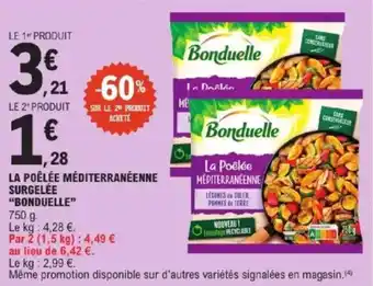 E.Leclerc Express La poêlée méditerranéenne surgelée bonduelle offre