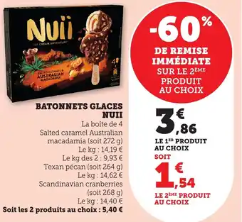 Bi1 Batonnets glaces nuii offre