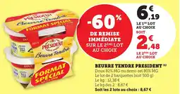 Bi1 Beurre tendre president offre