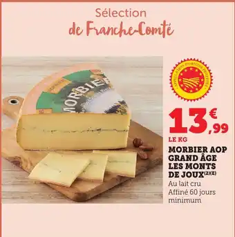 Bi1 Morbier aop grand âge les monts de joux offre