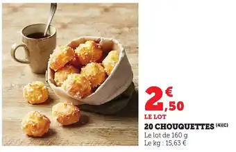 Bi1 20 chouquettes offre